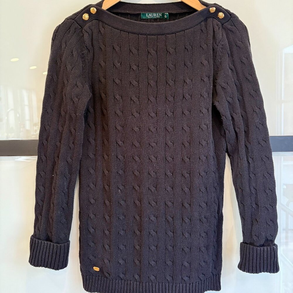 Chic Lauren by Ralph Lauren Black Sweater